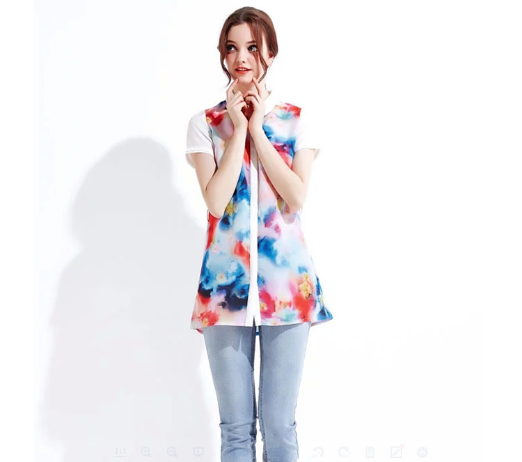 WT6137 Colourful Top As Picture